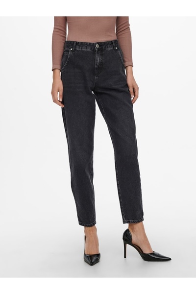 ONLY Onltroy Hw Carrot Ank Dot610 Noos Women's Black Jeans - 15236962