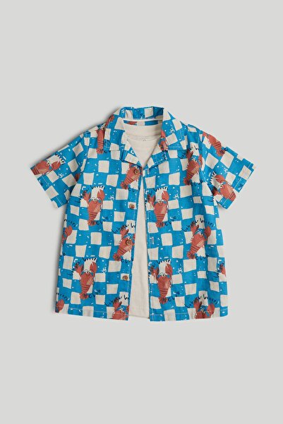 MOTHERCARE Checkerboard Shirt and T-Shirt Set