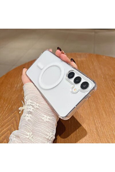 Goldie Case Samsung Galaxy S20 FE Uyumlu Şeffaf / Sararmaz Pc / Magsafe Kablo...