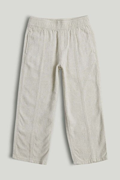 MOTHERCARE Stone Linen Blend Trousers
