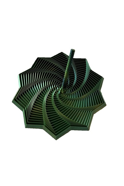 Flippy Decompression Toy, Flippy, 3D Star Model, DuoChrome, Spiral Handle, An...