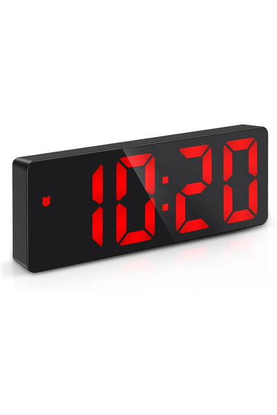 NEALDİN Dijital Alarm Saati – Büyük LED Ekran, USB/Batarya, Tarih, Sıcaklık, ...