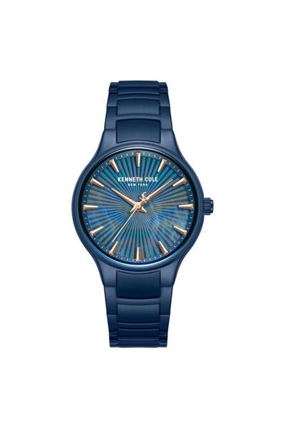 Kenneth Cole New York Monroe Blue Mother-of-pearl Dial Stainless Steel Bracel...