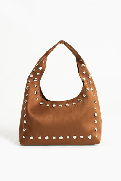 Çanta Trend Vienna Model Tan Suede Women's Hand and Shoulder Bag