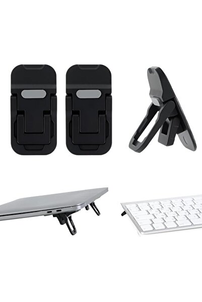 The Bros 2pcs Mini Portable Laptop Stand, Foldable Computer Keyboard Riser, S...