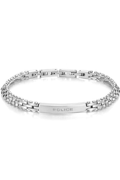 Police Brick Gents Stainless Steel Metrocole Bracelet