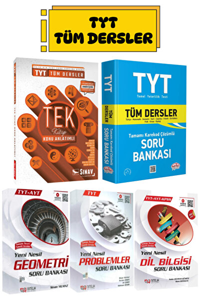 Sınav Yayınları TYT Tüm Dersler Tek Kitap Konu Anlatımlı+ Editör Soru Bankası...