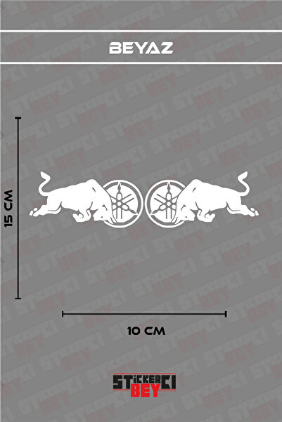 STİCKERCI BEY Bull Visual Motorcycle Laptop Helmet Car Sticker Decal (Foil Cut)
