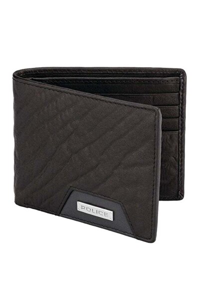 Police Catenaccio Bi-Fold Leather Wallet Brown
