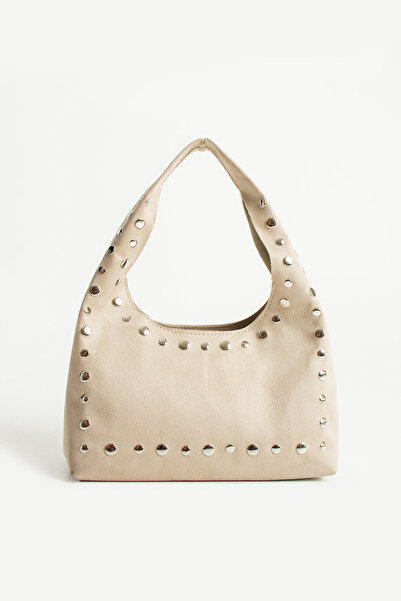 Night Solie Model Suede Women's Hand and Shoulder Bag