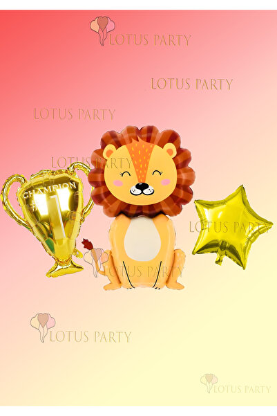 LOTUS PARTY Set de baloane din folie cu trofeu - Set de baloane din folie cu ...