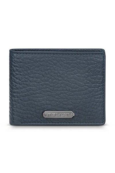 Police محفظة كون فوي للرجال باللونين الأزرق والرمادي