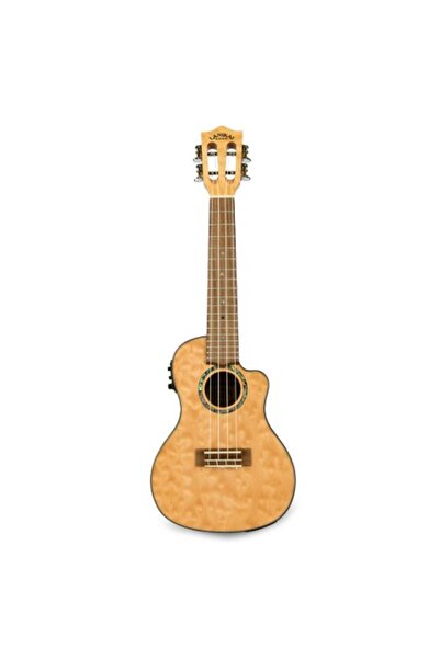 Lanikai QM-NACEC Quilted Maple Concert Elektro Ukulele (Naturel) | Doğal Akça...