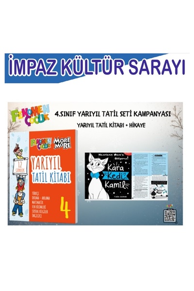 Kurmay Yayınları F.Ç 4.SINIF YARIYIL TATIL SETI (F.Ç YARIYIL TATIL KITABI + G...