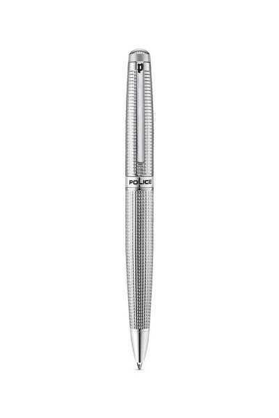 Police Embassy Pen For Men Silver Color