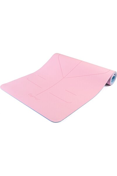 Gymo UltraGrip Hizalamalı Yoga Matı Pilates Minderi Pembe 183 cm x 66 cm 6mm ...