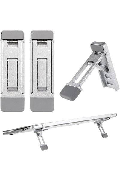 The Bros حاملان صغيران محمولان للكمبيوتر المحمول، قابلان للطي، مزودان برافعة ...