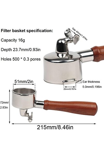 Store 51mm Dual Outlet 2-Ear Stainless Steel for Ecp31.21 Ecp33.21 Ecp35.31 E...