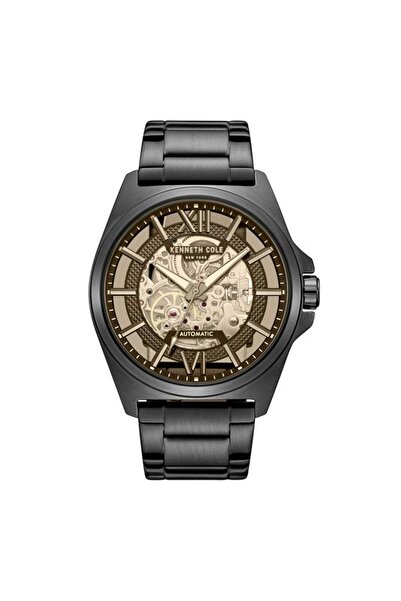 Kenneth Cole New York Pelham Bay Men's 44mm Automatic Watch with Black Dial &...