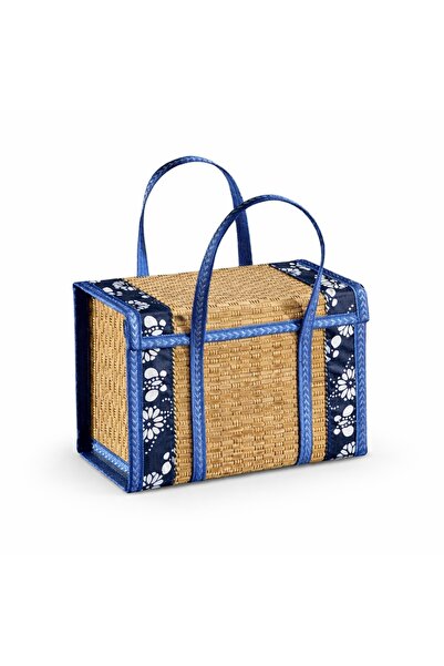 keyfisepet en keyifli sepet Hasır Görünümlü Çok Amaçlı Taşıma Çantası – Kulpl...