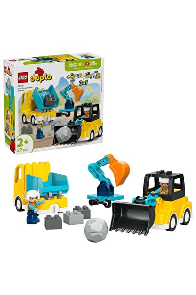 LEGO Vehicule de construcții DUPLO Town 3 în 1, 10475