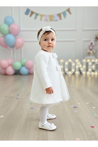 Miaras girls baby two-piece set with coat dress