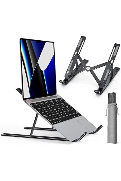 The Bros Laptop Stand for Desk, Adjustable Laptop Riser ABS+Silicone Foldable...