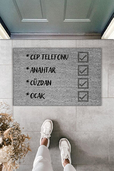 Rugmood Μοντέρνα ψάθα ψηφιακής εκτύπωσης - Χαλάκι υπενθύμισης - Χαλάκι πόρτας...