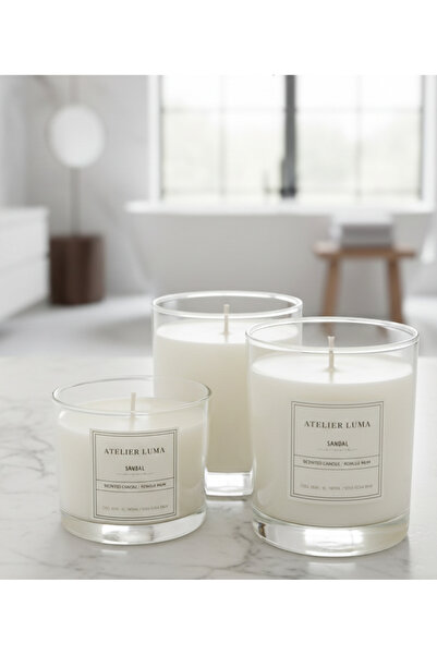 Atelier Luma Sandal Serenity | %100 Soya Mum 3lü set*EL YAPIMI*