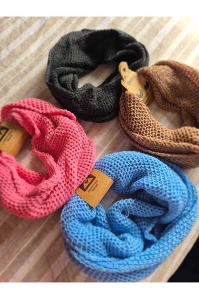 Lider MAGNESİA Wool Knitted Neck Collar Unisex Black