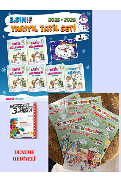 Mavi Deniz Yayınları 3. SINIF YARIYIL TATİL EĞLENCESİ SETİ 2026