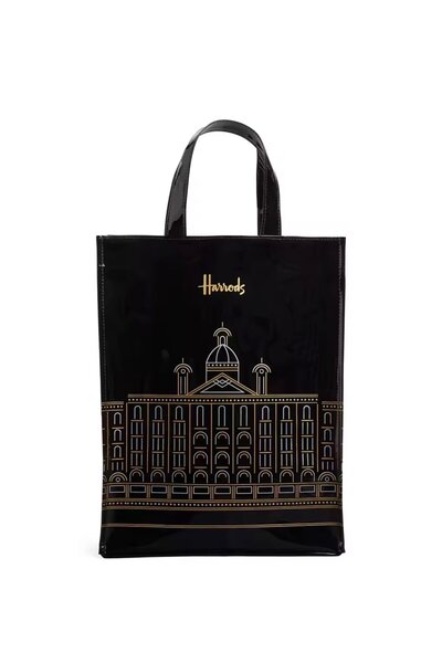 Generic Harrods Luxury Bag - Golden Building Design and Waterproof -Medium