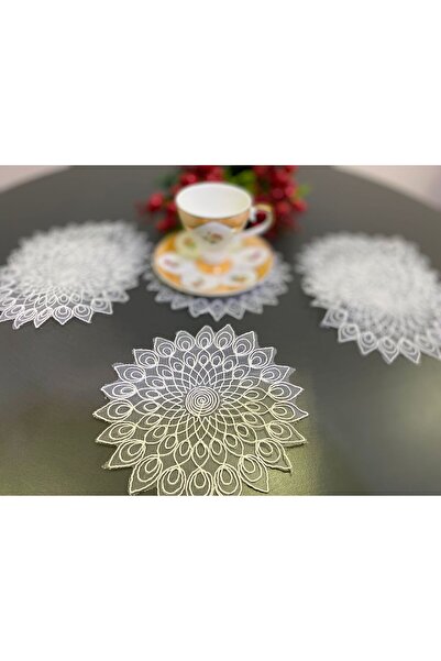 ART ÇEYİZ منديل تقديم القهوة، قاعدة الأكواب، منديل تقديم مطرز، منديل تقديم ال...