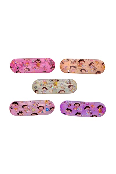 SHEKER HOME Girl's Cartoon Character Themed Hair Clip Set – 5 Pieces