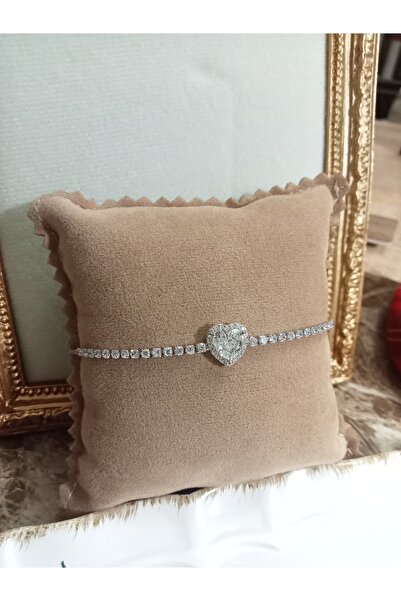 Evo Kalp İkonlu Zirkon Taşlı Ayarlanabilir Asansörlü Paslanmaz Çelik Gümüş Re...