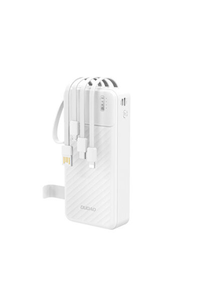 DUDAO Baterie externă K11 Pro, 20000mAh, cabluri încorporate: USB-A, USB-C, L...