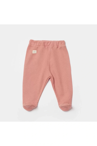 Biorganic Waffle Smile Booties Trousers Redbrown