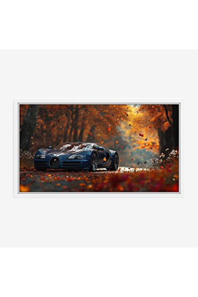 Tajridhome Car painting - Sports car - Colorful leaves - Warm - Modern art pa...