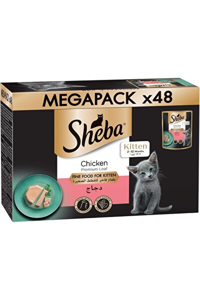SHEBA Premium Chicken Loaf Pouch Wet Cat Food