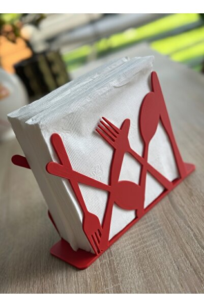 hediyesepetinde Fork Spoon Figured Napkin Holder – Modern Table and Kitchen A...