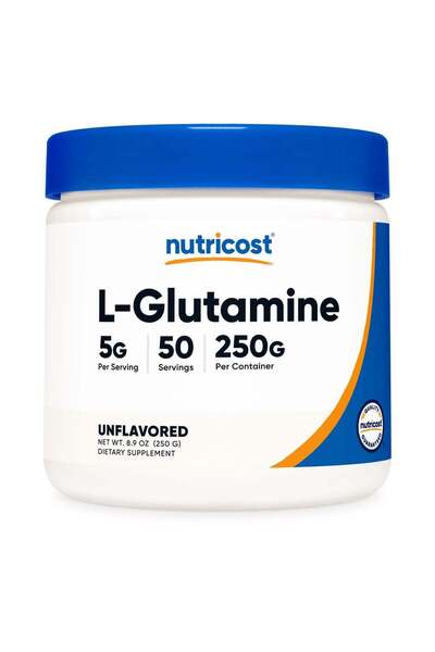 Nutricost L-Glutamine, 5G Per Serving, 50 SERVINGS | 250 G Per Container - Un...