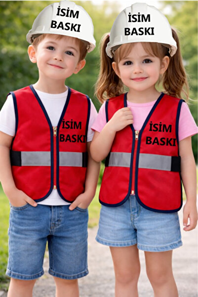 Teknik ÇOCUK MÜHENDİS YELEĞİ BARET SETİ