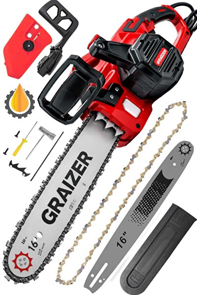 Graizer K 1800 W Kömürsüz Motor Çelik Şanzuman Bakir Sargili Elektrikli Ağaç ...