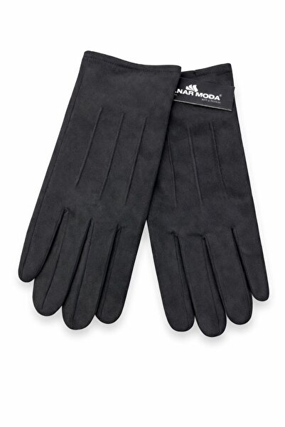 İşnar Moda Erkek Süet Düz Eldiven