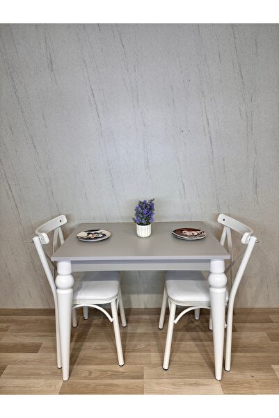 SÇ MASSAN 60 x 90 Mutfak Masası Gri MDF Küçük Mutfak Masası Çalışma Masası Ba...