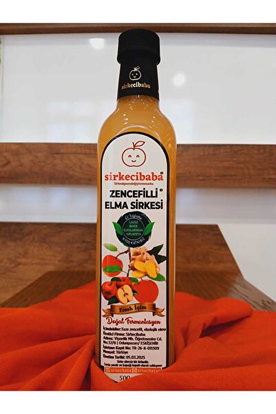 El Yapımı Zencefilli Elma Sirkesi