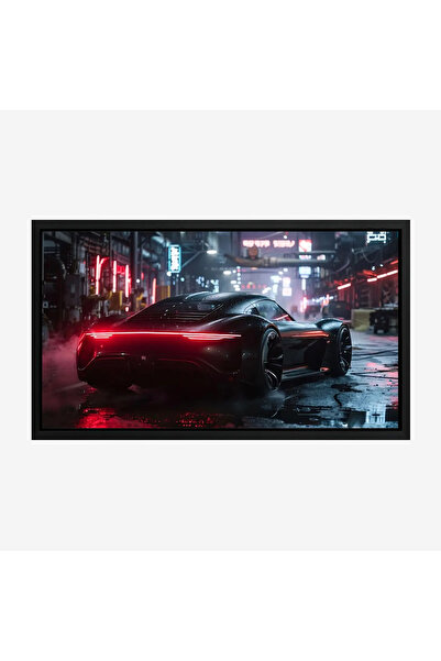 Tajridhome Car painting - Sports car - Neon lights - Urban - Modern art paint...