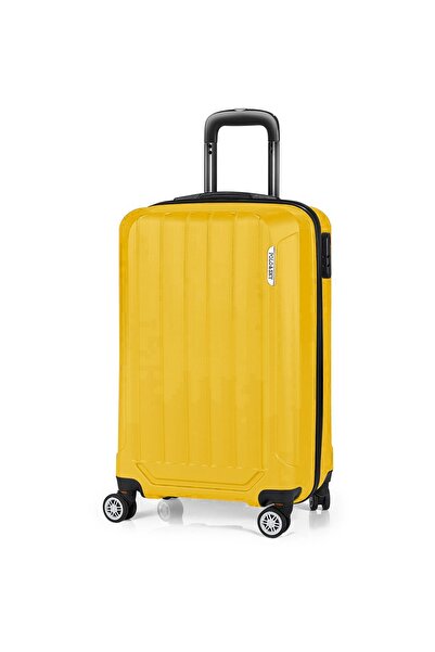 POLO&SKY Spring Model Sarı Renk Kabin Boy Valiz Bavul