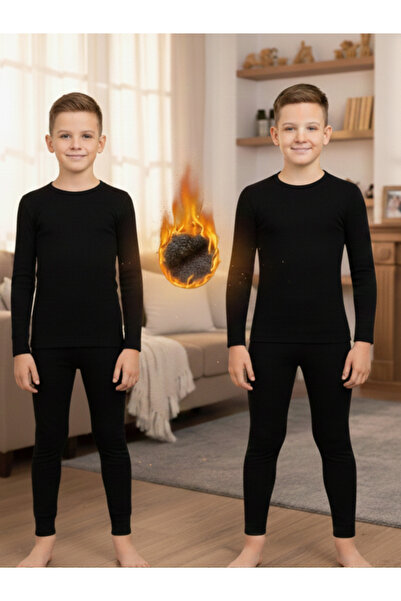 Yalçınoğlu Kids Двукомпонентен комплект термобельо за момчета, който ви държи...