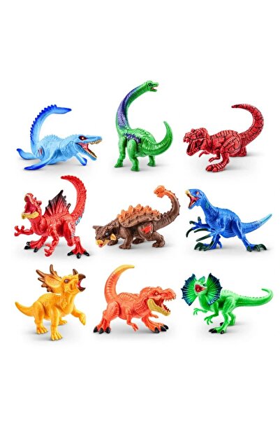 Muhcu Home حزمة مفاجآت ميني دينو للخلط والمطابقة - لعبة ديناصور